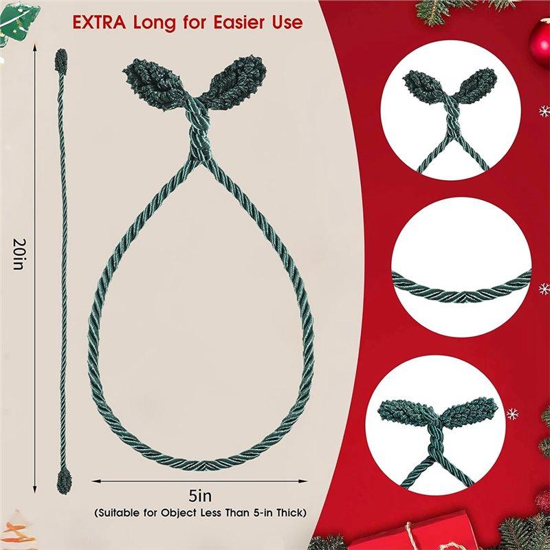 Twist Tie Garland Ties 16-Pack,20-Inch Flexible Reusable For Christmas For Holiday Decorations, Gift Wrapping