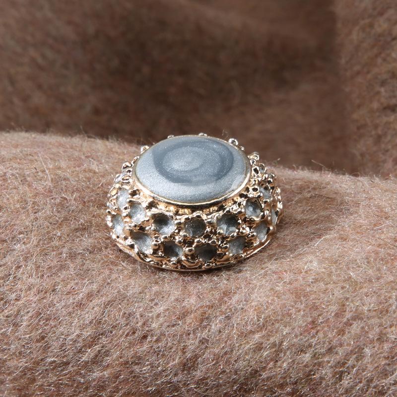 

Высококачественное пальто с пуговицами, женская верхняя куртка, высококачественные аксессуары на пуговицах, меховой свитер, декоративные красивые маленькие пуговицы Blue * 28L = 18.0 MM * Round