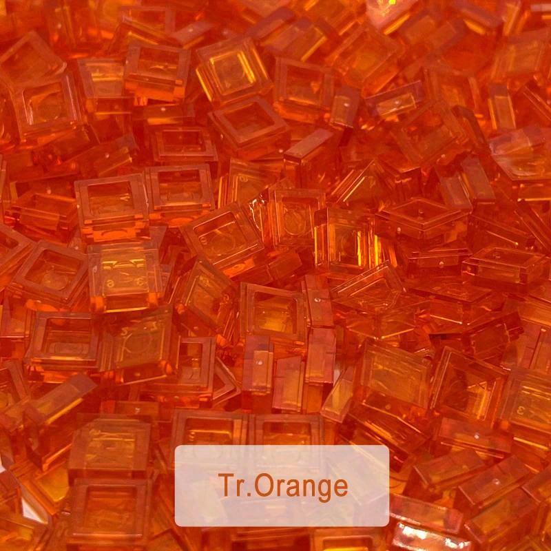 Non-Toxic 600Pcs 1X1 Transparent Clear Bricks Flat Tile Smooth Building Blocks Diy Educational Creative Parts Toy For Kids Compatible 3070