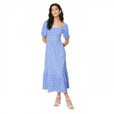 Dorothy Perkins Dámské/Dámské strakaté šaty se čtvercovým výstřihem Petite Midi