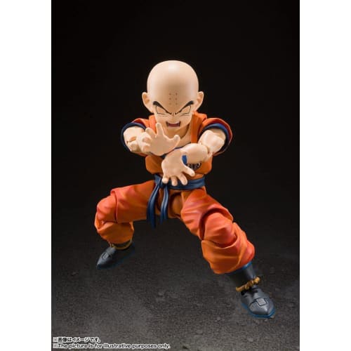 TAMASHII NATIONS .H.Figuarts Dragon Ball Z Krillin - Earth's Strongest Man - Approx. 115mm PVC & ABS Painted Movable Figure