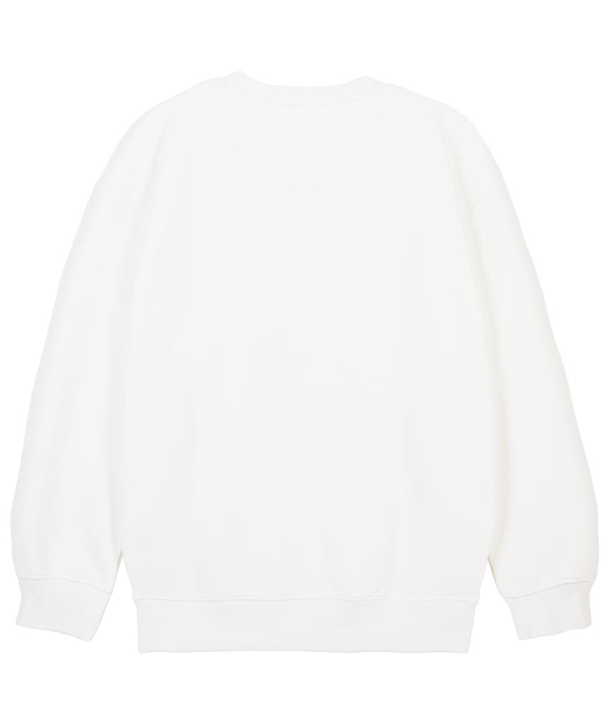 ASTRAL PROJECTION Basic Loose Fit Sweatshirt_White