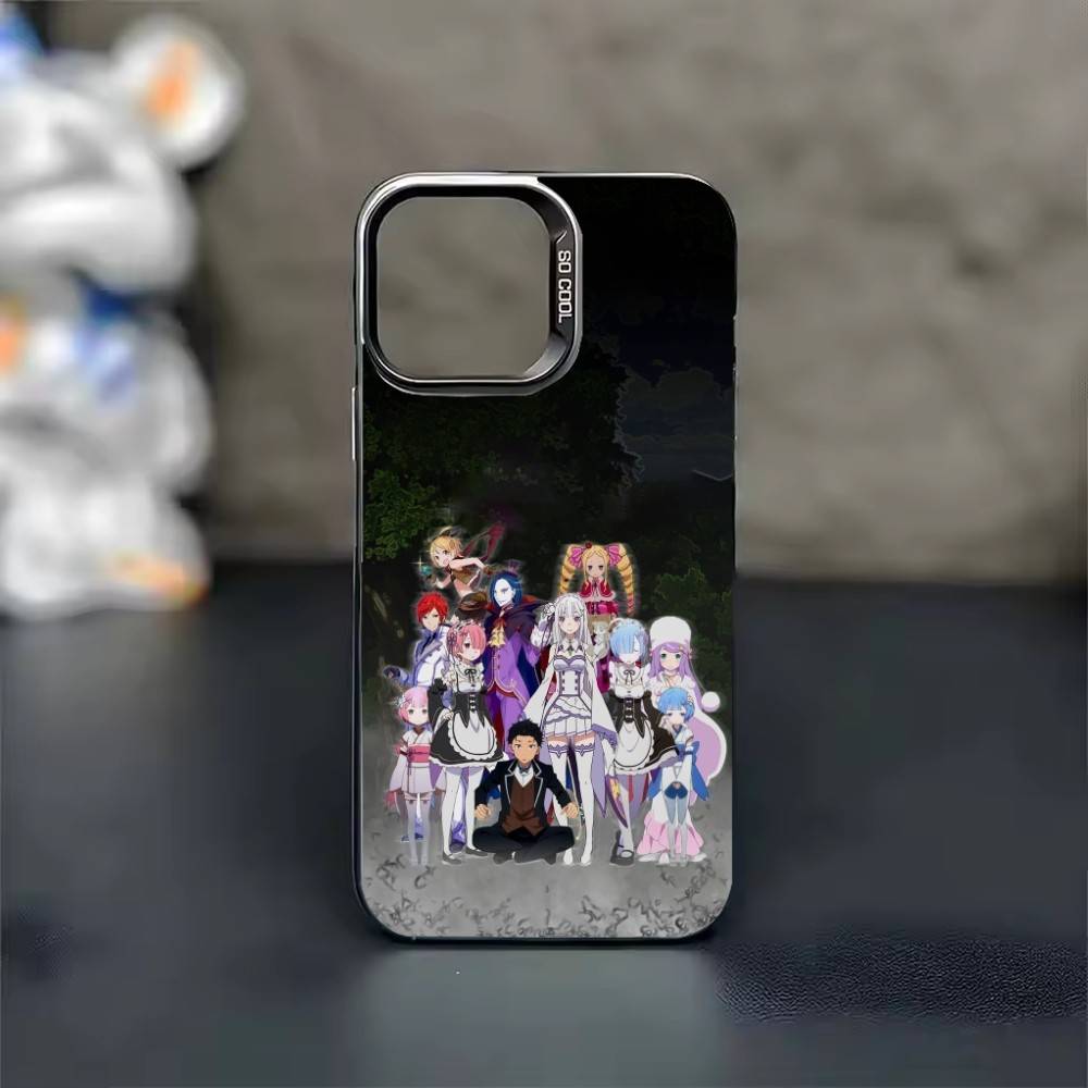 

Re Z-ZERO Starting Life in Another World Phone Case Color Silver Shell For IPhone 17 16 15 14 13 12 11 Pro Max Plus iPhone17