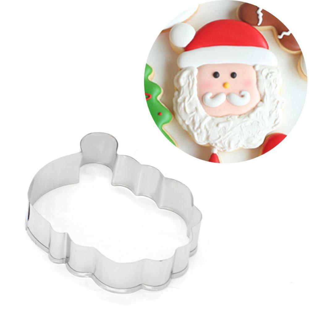 Xmas 3D DIY Kitchen Stainless Steel Baking Tools Christmas Decoration Biscuit Mold Cookie Cutters