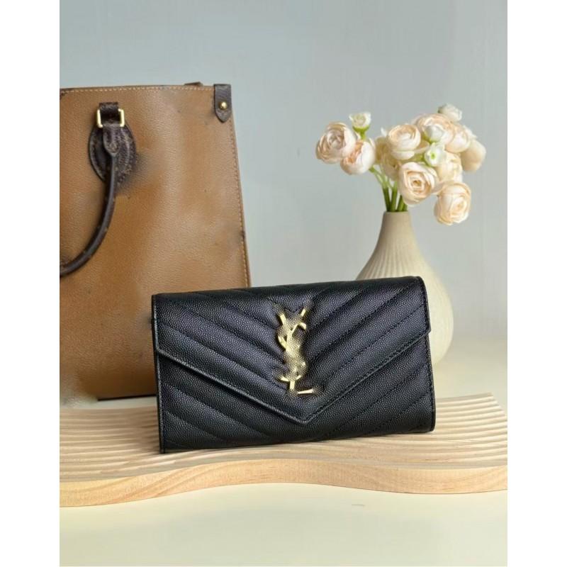 Classic Poplar Tree Womens Black Multi-slot Card Holder Chain Bag