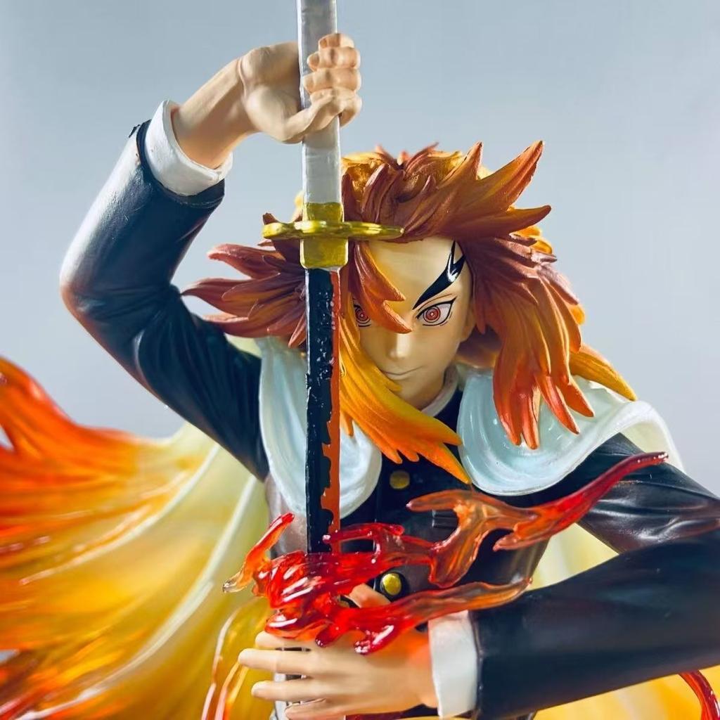 Demon Slayer Anime Figures Battle Scene Model Action Figures Collection Doll Toys GK Gifts