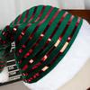 Christmas Santa Hat Plush Sequin Santa Hat For Adult Green And Red Striped Santa Hat Christmas Cosplay Carnival Photo Prop