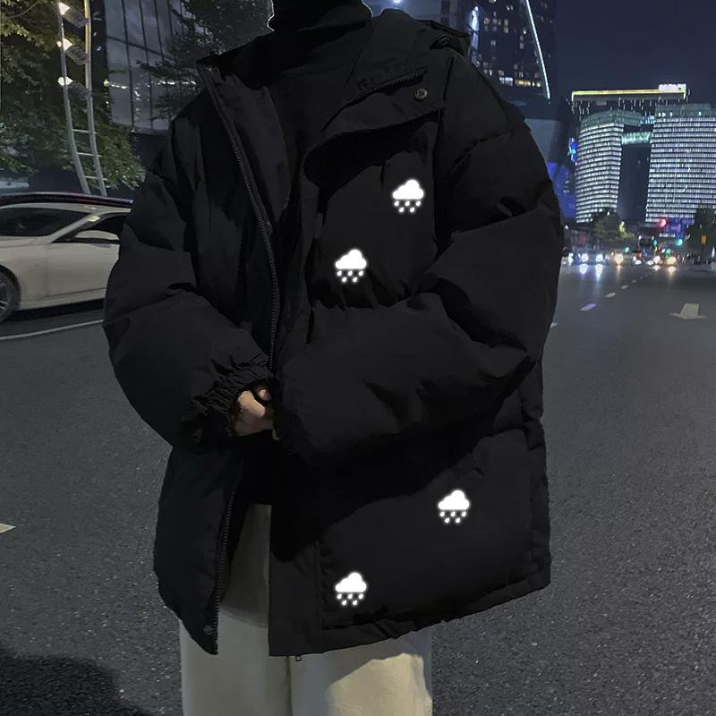 Rain Logo Silver Reflective Tapes Iron On Patches Vinyl Film Hoodies Diy Heat Transfer Clothes Stickers Parches Ropa Arts Crafts