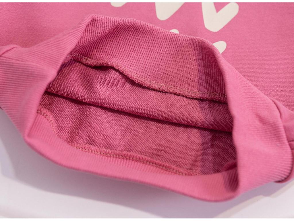 2024 Spring Cute Heart Print Pullover for Girls - Casual Crew Neck Sweatshirt for Baby and Children.