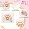 10pcs/20pcs Rainbow Makeup Zipper Pouches Durable EVA Plastic Unscented Reusable Cosmetic Storage Bags for Travel and Daily Use