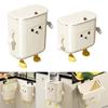 Hangings Trash Can with Lid Liter Wall Mounted Garbage Can for Kitchen Cabinet