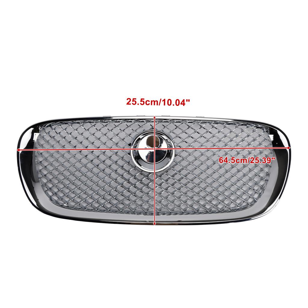 XF-R Style Front Bumper Grill Grille Fit Jaguar XF 2008-2011 Chrome