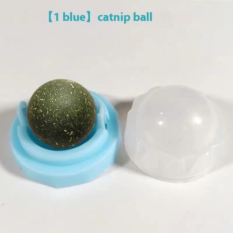 Catnip Toys Balls Extra Cat Energy Ball, Edible Kitten Silvervine Toys for Cats Lick, Healthy Kitty Teeth Cleaning Dental
