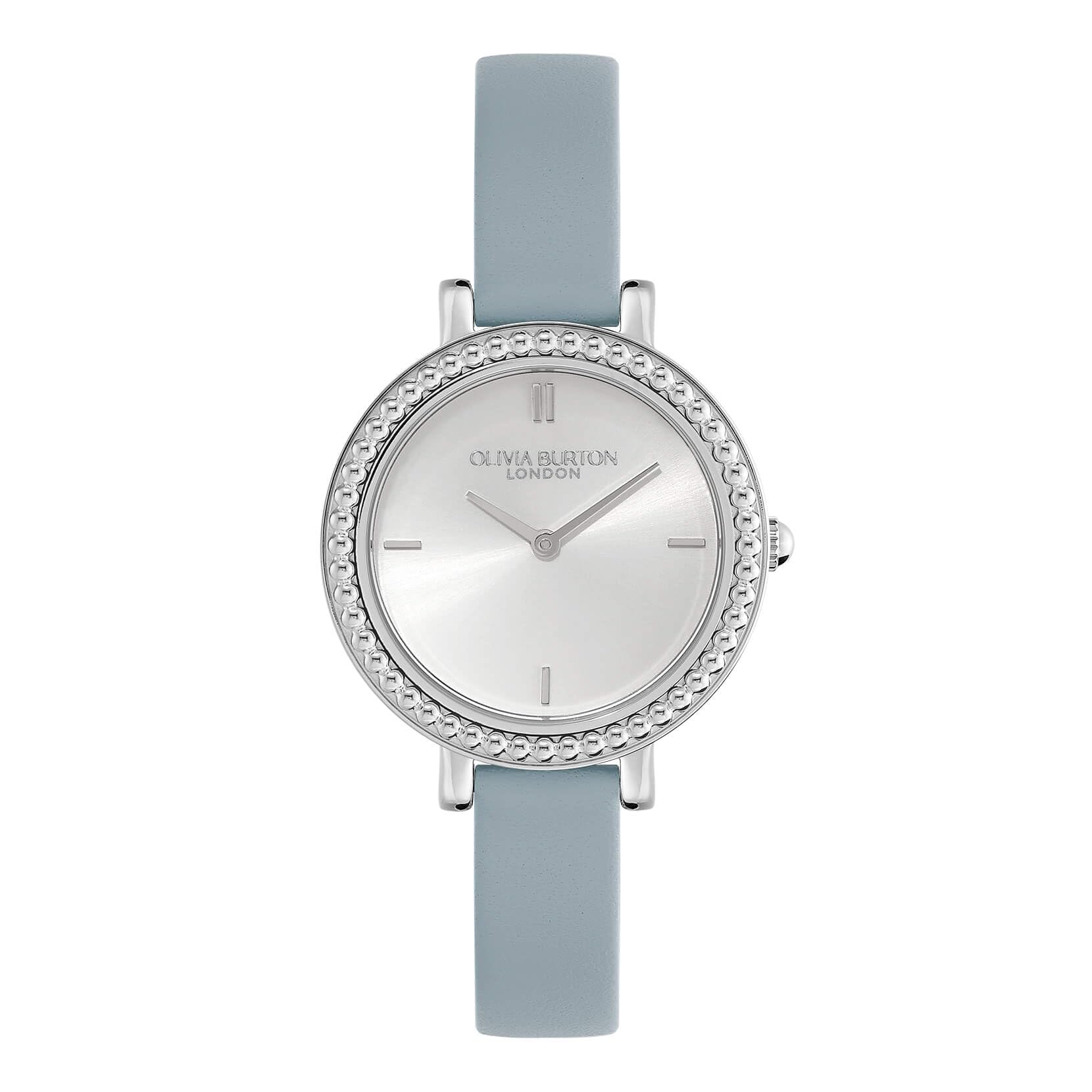 

Authorized Distributor Olivia Burton Watch Ladies ob24000163 Classics 30mm Vintage Beads Silver White Sunray Chalk Blue Leather [OLIVIA BURTON]