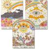 GemZono 3 Pieces Tarot Sun Moon & Stars Adult Diamond Painting Kit, 5D Diamond Art Round Full Diamond Painting Kit, Polka Dot Diamond Digital