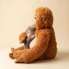 Monkey Plush Doll Soft Stuffed Animal Pillow Emotional Support Monkey Doll for Stress Relief And Comfort Machine Washable Home Decor Gift
