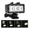 Underwater Waterproof Case Diving Spot Light LED Mount For GoPro Hero 5 4 3+ 3 SJ4000 For Xiaomi Yi Camera 3 Lighting Modes 3LED
