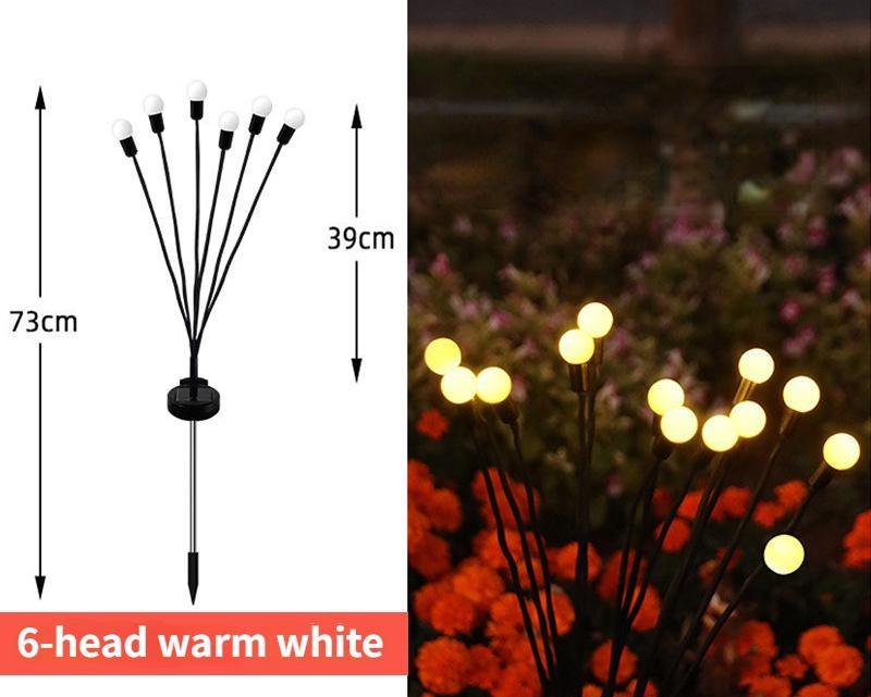 LED Solar Lamp Garden Decoration Fireworks Lamp 6LED/10LED Firefly Outdoor IP65 Waterproof Lamp Christmas Garden Decoration