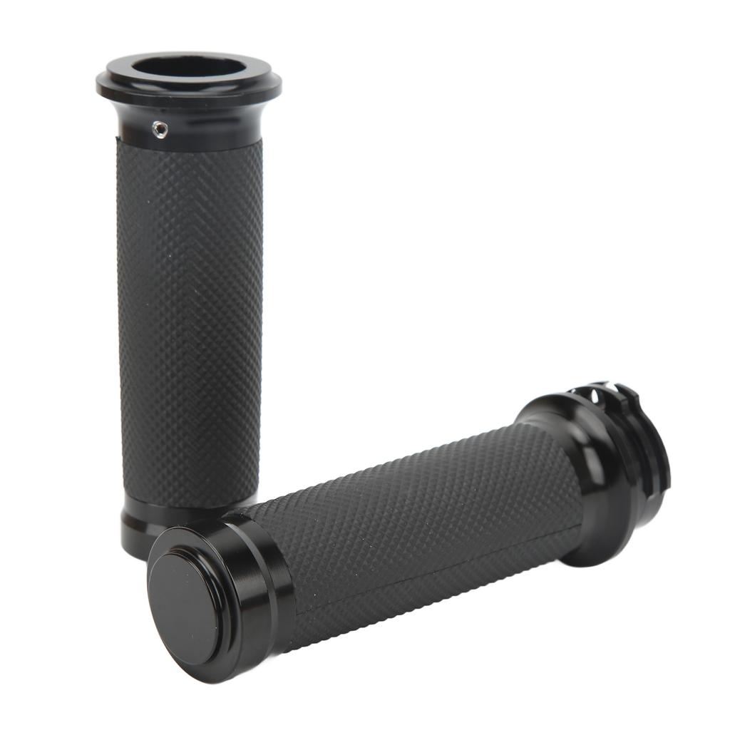 1 Pair 25mm Motocycle Handlebar Grips Black Comfortable Grasp Anodized Universal Rust Proof for Motorbike Bicycles