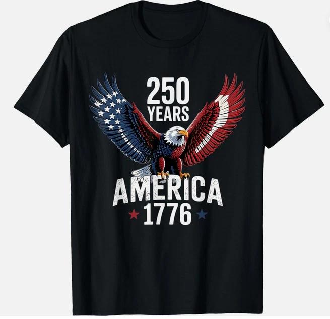 250 Years America Anniversary Usa 250th Birthday American Tshirt S
