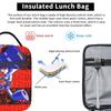 Mega Man Cartoon Lunch Bag For Child  Travel Graphic Design Lunch Box Retro Oxford Thermal Tote Handbags