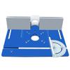 Woodworking Router Lift Kit Aluminum Router Table Insert Plate with Miter Gauge Slot for 65mm Trim Router Motors