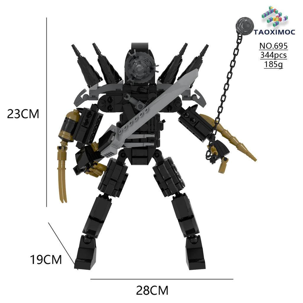 Tv Titan Man Speakerman Skibidi Toilet Horror Game Bosses Camara Building Block Cartoon Doll Model Kids Birthday Halloween Gift