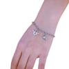 European & American Magnetic Love Lock Bracelet Pair: Stainless Steel Heart-Key Design for Couples
