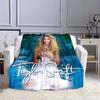 Coperta K-PopT- Taylor-S-Swift - Regalo per Fan - Adatta per Casa, Tempo Libero, Campeggio e Viaggio - Coperta Multifunzionale