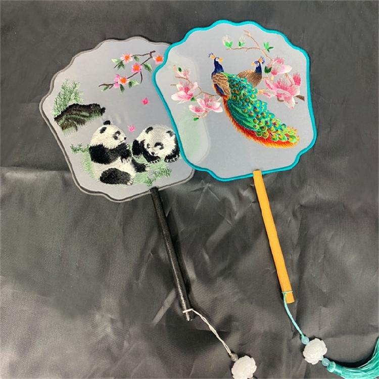 Chinese Styles Hand Fan Double Side Hand Fan for Womens Girl Performances Dance
