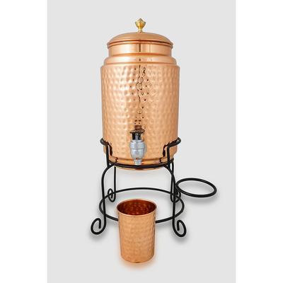 Χάλκινο χάλκινο Μπουκάλι Νερού, 1000ml, Σετ 1 τεμαχίου, Πράσινη Εκτύπωση (Δοχείο 5 λίτρων)