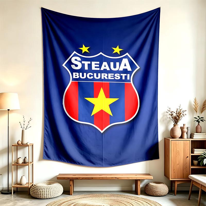 FCSB (1) Tapisserie Adaptée Pour Décorer Les Maisons Les Dortoirs Et Les Chambres Douce Au Toucher Et Un Cadeau Parfait Pour Les Amis Et La Famille