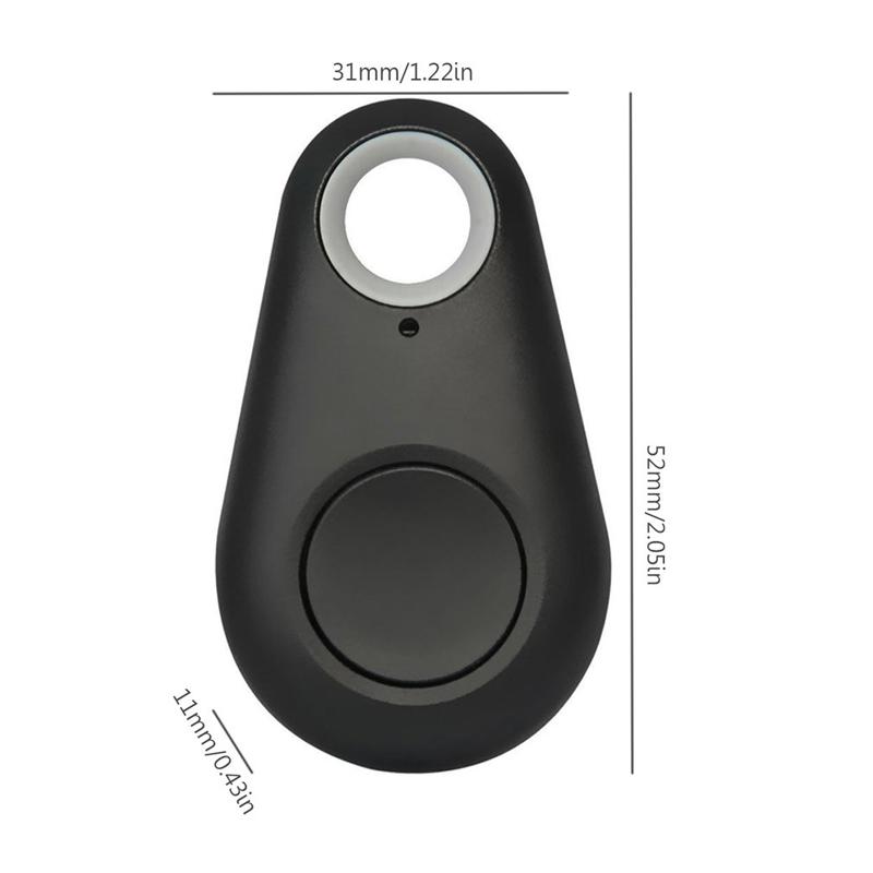 Smart GPS Tracker Mini Anti-Lost Keychain Waterproof Wireless Bluetooth Locator Tracer for Pet Kids Key Bag Wallet Phone Finder