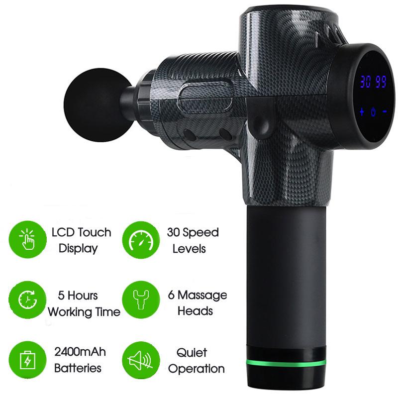 High-Frequency Touch Screen Massage Gun for Muscle Relaxation & Meridian Therapy