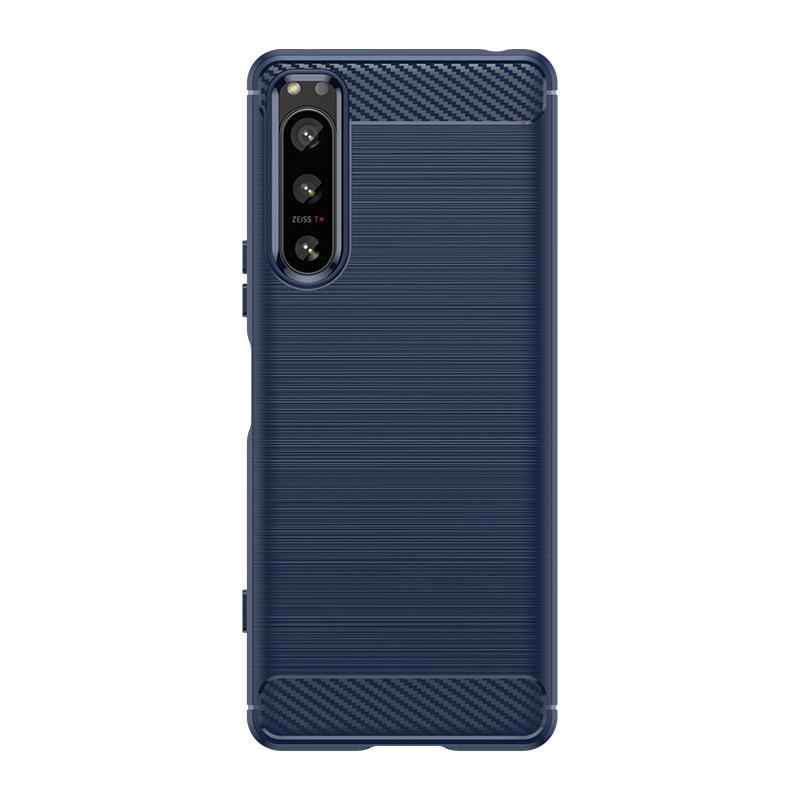 

Чохол для телефону Sony Xperia 5 IV, Гнучкий ТПУ вуглепластик Ударостійкий захисний чохол для Sony Xperia 5 IV Sony Xperia 5 IV синій