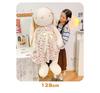 Large Lop-Eared Bunny Plush - Cute Floral Skirt Doll, Soothing Girl's Companion and Pet Healing Toy