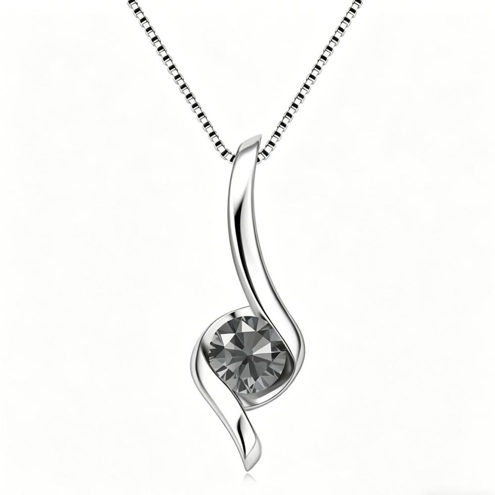 6.5mm Luxury High End Moissanite Necklace 925 Sterling Silver Clavicle Chain D VVS1 Exquisite Fashion Jewelry For Women