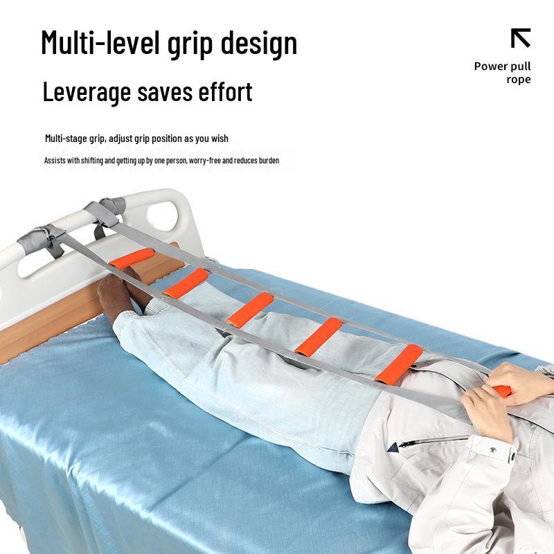 Portable Pull Rope for Bedridden Patients - Assists In Standing, Turning, and Getting Up