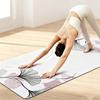 1.5mm Suede Fabric Natural Rubber Yoga Mat Wear Resistance Yoga Towel Portable Fitness Mat Foldable Anti-slip Yoga Mat