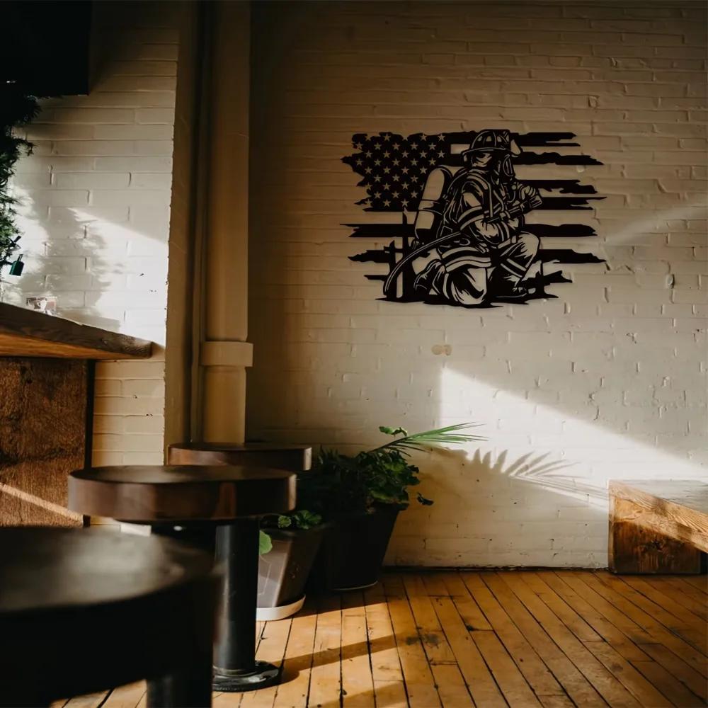 1 шт. Пожарный Металлический Настенный Декор — фото 7