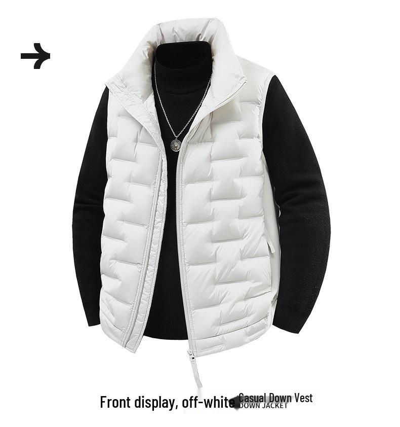 Men's & Women's Lightweight Stand-Collar Down Vest - Fashionable, Versatile, Casual Outerwear