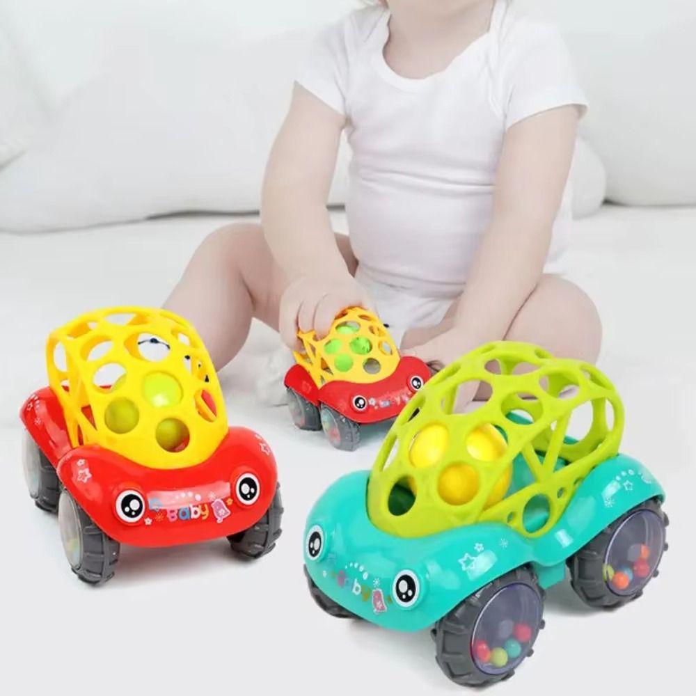 Plastic Soft Shell Bucket Truck Toys Car Shape Shaking Bell Kids Toy  Toddler Toys