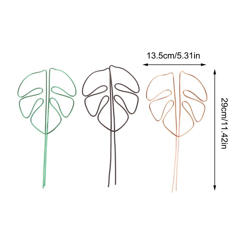 Monstera Shaped Plant Support Pole Sturdy Alloy Support Pile Easy Installation Decorative Plant Stand For Small Medium Plant