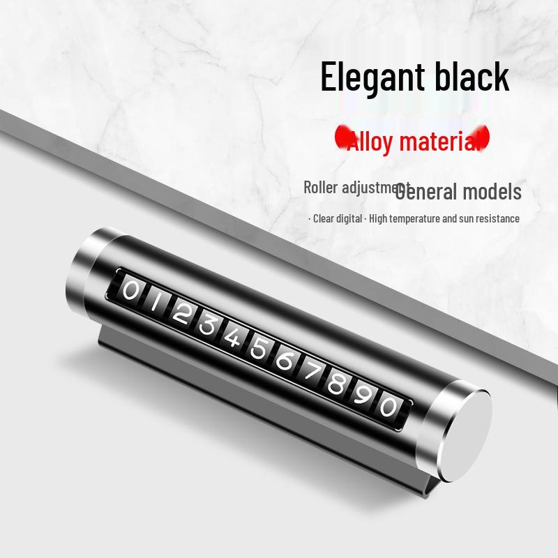 

Роскошная металлическая роликовая карточка с номером для парковки автомобиля