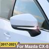 ABS Chrome Car Rearview Mirror Cover Side Wing Cap Shell Case Trims For Mazda CX-5 CX5 CX 5 2017 2018    Accessories