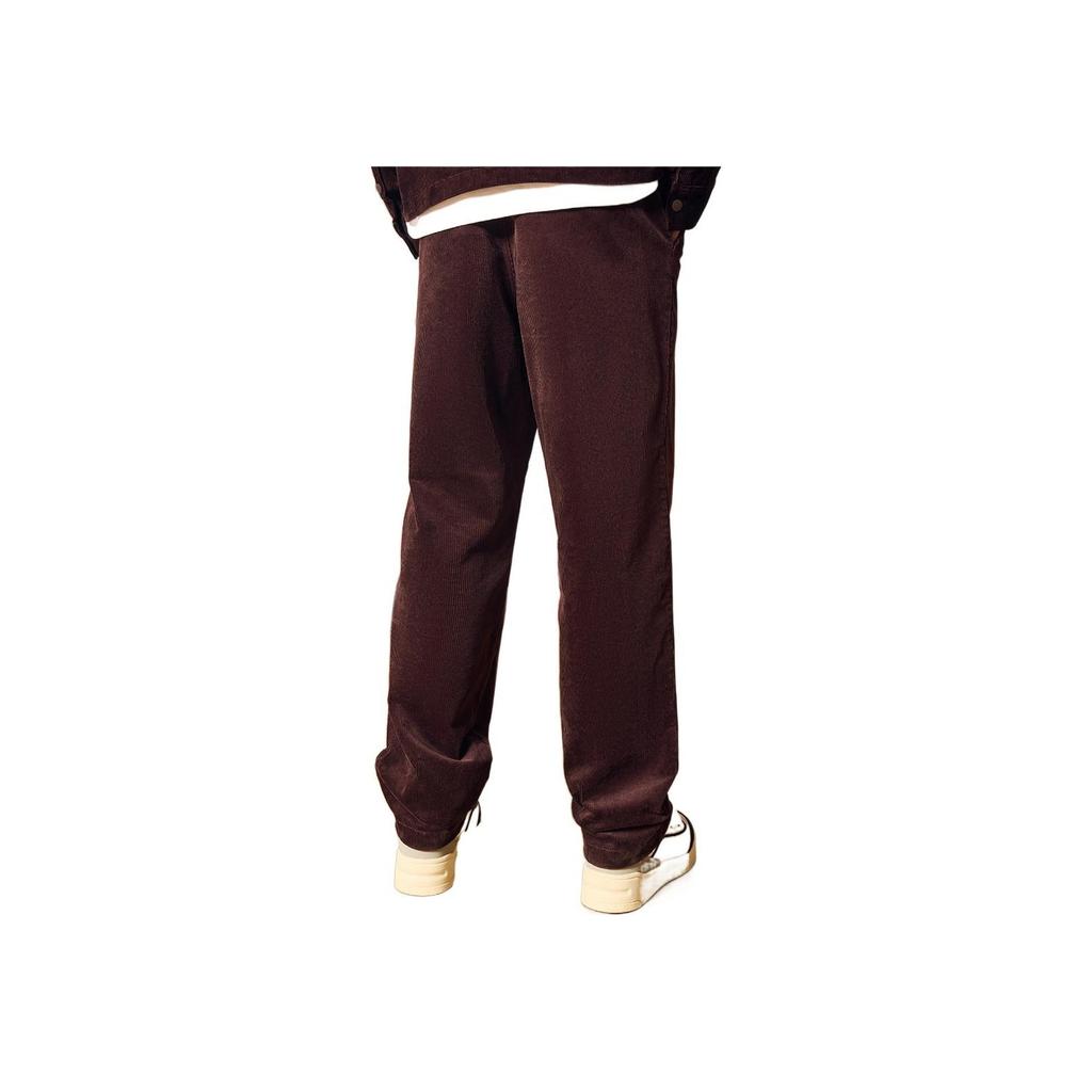 Anta Solid Color Button Label Warm Sports Pants Unisex Pants Cocoa-Brown 172248506-1