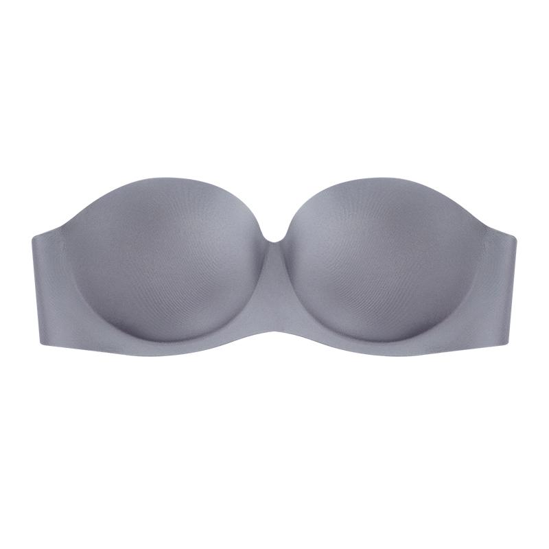 Trägerloser, unsichtbarer BH für Damen, austauschbar, durchsichtige Schnalle, Braletter, Push-Up, halbe Tasse, Tank-Top, sexy Unterwäsche