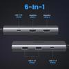 UGREEN Revodok 206 USB C Hub with Dual HDMI Docking Support with Single 100W PD Fast 5Gbps Data Compatible with MacBook and iPad C port does not