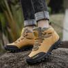 Men Hiking Outdoor Work Anti Slip Autumn New Thick Soled Comfortable Casual Sneakers Wear-resistant Hiking Shoes Tenis Masculino