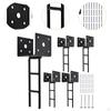 4 Pieces U Shape Post Anchor Heavy Duty Base for Mailboxes Concrete Wood Fence